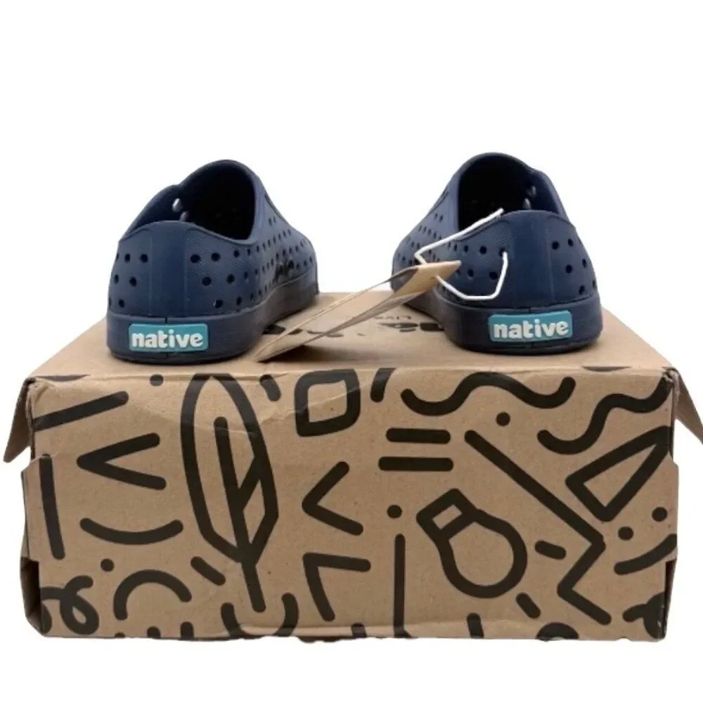 Native Jefferson Toddler Slip-On Water Shoe Frontier Blue Insight Circle C6 EVA